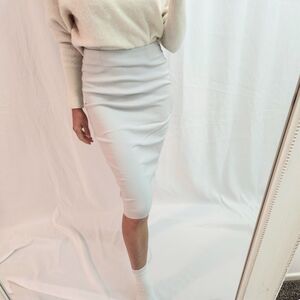 ASOS Cream Pencil Skirt